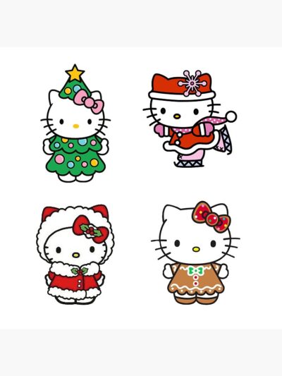 Alternative view of Christmas Kitty Pack Throw Pillow