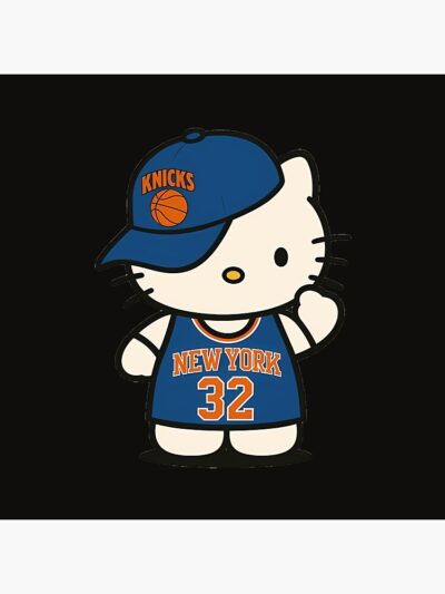 Alternative view of Hello Kat Knicks Tapestry