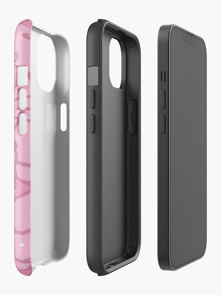 Pink Hello Kitty White And Gold Star Pattern Background Iphone Case - Image 2