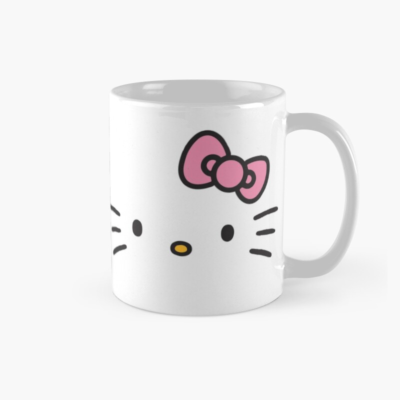 Hello Kitty Face Pink Bow Mug