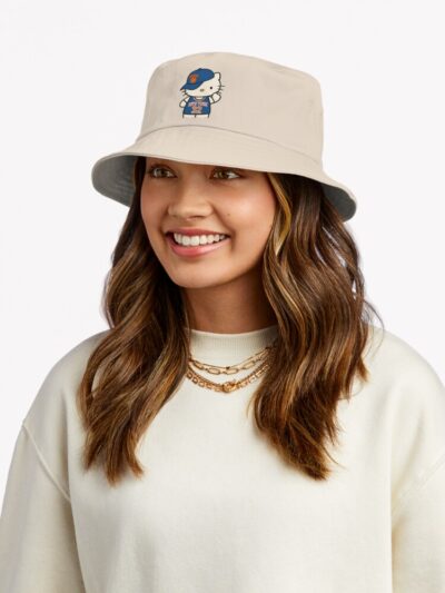 Alternative view of Hello Kat Knicks Bucket Hat