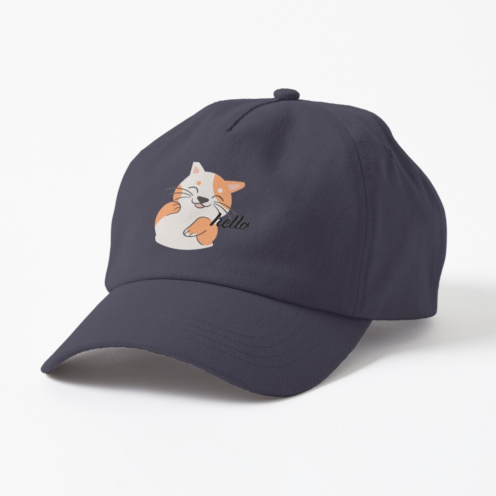 Good Day Kitty Nerd Glasses Tee Blouse Cap