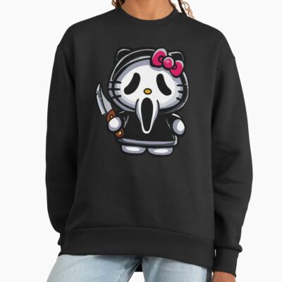 Alternative view of Scream Kitty Halloween Sweatshirt