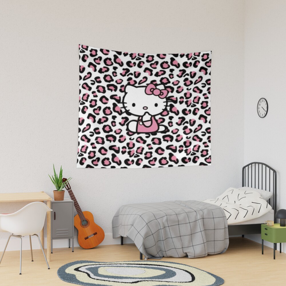 Hello Kitty Leopard Tapestry